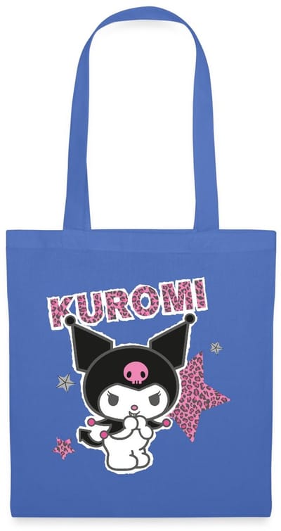 Kuromi Met Letters En Sterren In Leeuwstijl Tas Van Stof Schoudertas