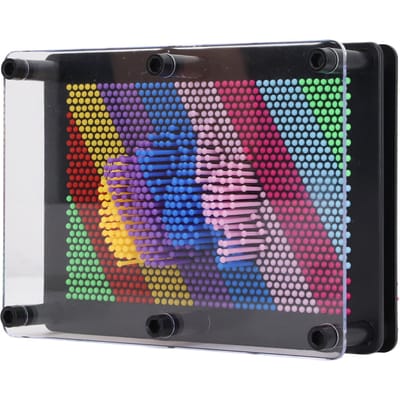 3D Pin Art Bord 3D Pin Art Sensorisch Speelgoed Klassiek Bureau Nieuwigheid Beeld Naaldkunst Speelgoed pink