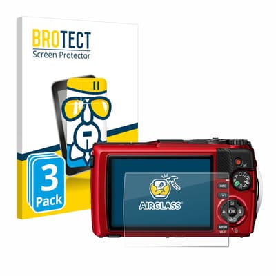 Screenprotector 3 Stuks voor Olympus OM System Tough TG-7 Beschermglas transparant