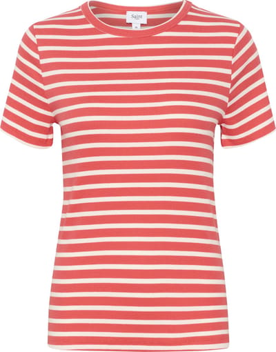 Saint Tropez AstaSZ SS Stripe T-Shirt Dames T-shirt - Maat M