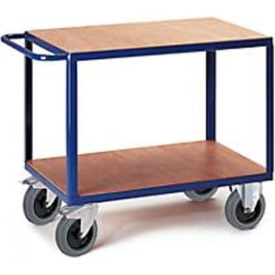 Etagewagen, 2 laadvlakken, 850 x 500 mm, draagvermogen 500 kg, voor productie en werkplaats