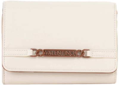 VALENTINO portemonnee Ebe Wallet Ecru / Cuoio crème