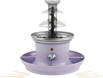 RUX® Chocoladefontein - Chocolade fontein - Chocolade druppels - Paars - ‎26cm x 26cm x 27cm