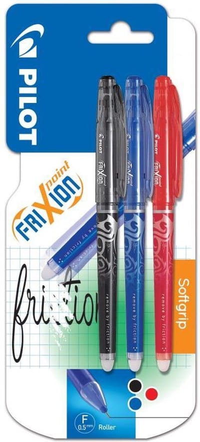 Pilot Frixion - Rollerball pen - R/Z/B 0.5 - per 3 verpakt