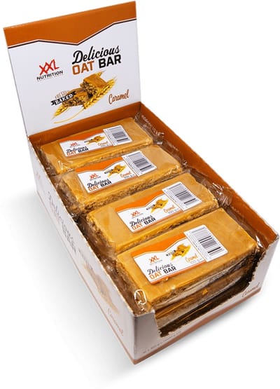 XXL Nutrition - Delicious Oat Bar - Caramel - Havermoutreep - 12 Pack