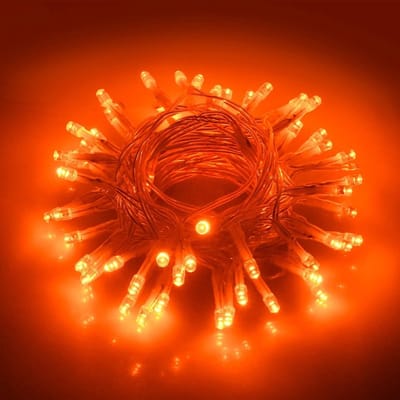 LED Sfeerverlichting 3 m met 30 Lampjes en Timer - Batterij Aangedreven voor Binnen en Buiten, Perfect voor Feestdagen en Decoratie, Oranje