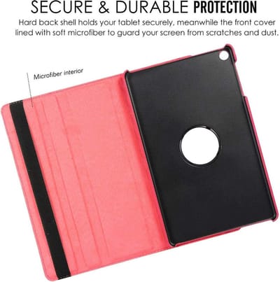 LuxeBass Hoesje geschikt voor Samsung Galaxy Tab S6 Lite 10.4 Inch P610 P615 Draaibaar Hoesje - Roze