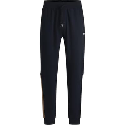 Boss Heren Iconic Vertical Stripe Joggers (Marineblauw)