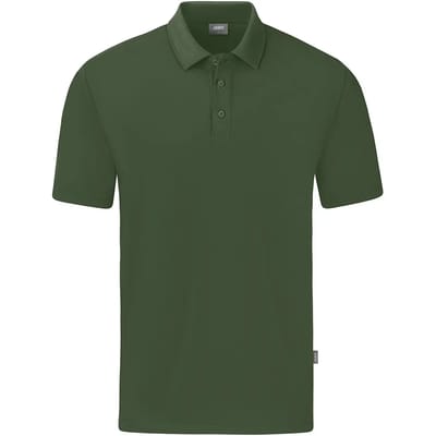 Jako Organic Polo Stretch Heren - Olijf | Maat: 3XL