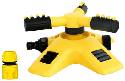 Roterende Sprinkler - Watersproeier Tuin - Gazon Bewateren - 360 Graden Rotatie - 4 Stuks - Geel
