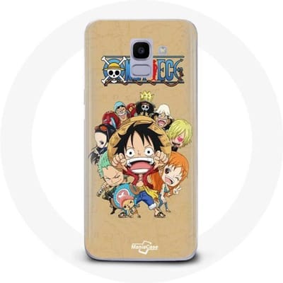 Hoesje voor Samsung Galaxy A6 2018 Manga strohoed Piraten uit één stuk