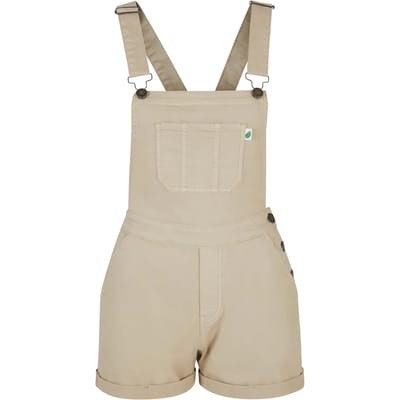 Urban Classics - Organic Short Tuinbroek/dungaree - XL - Gebroken wit