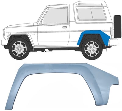 Reparatiepaneel achterspatbord voor Daihatsu Feroza Rocky Fourtrak 1984-1993