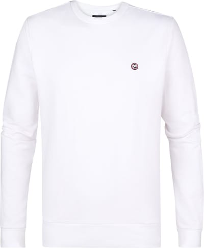 Petrol Industries Heren Sweater - Regular Fit Trui - Ronde Hals - Herentrui - Truien - Herenkleding - Wit - Maat XXXL