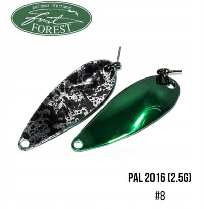 Forest PAL 2016 Wobbler Flash Groen 2,5g - Vliegvissen