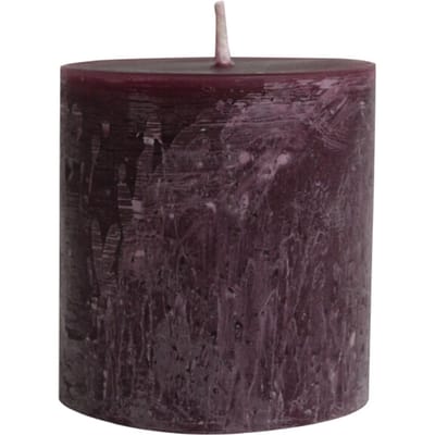 PTMD - Kaars Rustic Outdoor - Paars - 15x15x16cm