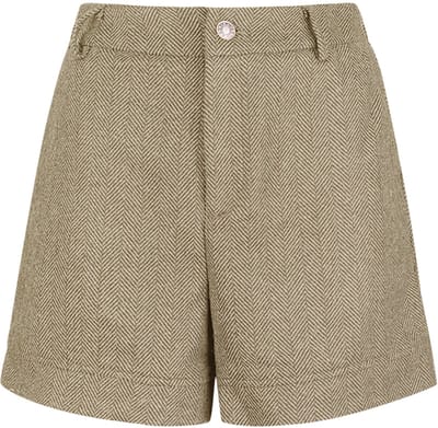 Gebreide Short met Comfortabele Pasvorm - Trendy Casual Korte Broek voor Dagelijks Gebruik - Beige - Maat S