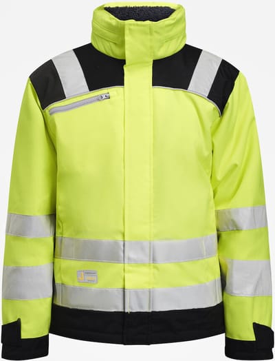 Jobman 1347 Hi-Vis Winter Jacket Star 65134707 - Geel/Zwart - S