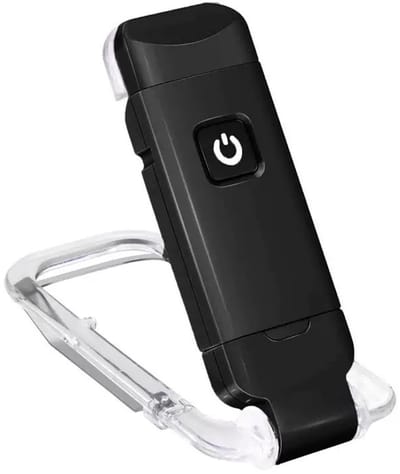 Bookmark Light - Boeklampje - Oplaadbaar - LED-leeslampje - USB Mini - 3 kleuren licht - Opvouwbaar - Leeslampje voor naast het bed - Ideaal voor studeren of voor het slapengaan - zwart