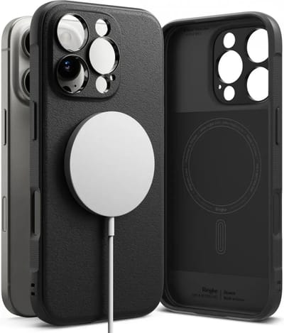 Ringke Onyx Magnetic | Hoesje Geschikt voor Apple iPhone 16 Pro Max | Compatibel met MagSafe | Back Cover Flexibel TPU | Zwart