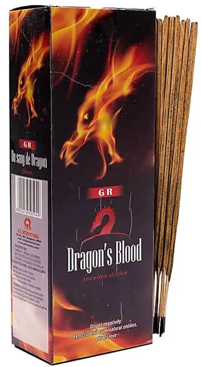 Yogi & Yogini naturals Wierook Dragon Blood - hexagram (20 gram) - wordt per 1 stuks verkocht