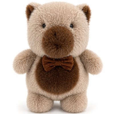 Topknuffels® Capibara met Strik Pluche Knuffel 22 cm - Speelgoed Knuffels voor Kinderen Jongens Meisjes - Knuffeldier Plush