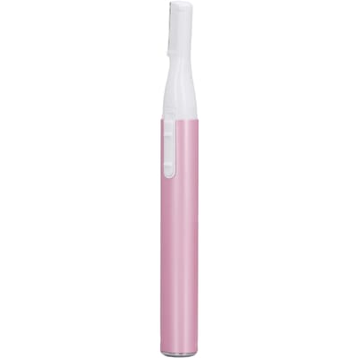 Elektrische Wenkbrauwtrimmer Draagbare Wenkbrauwhaartrimmer Multifunctionele Gezichtshaarknipper voor Mannen Vrouwen Roze white