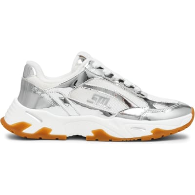 Steve Madden Sneak Peak-e Sneakers Silver Maat: 41 | Hardloopschoenen Outlet | Dames | Zilver