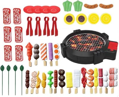 Kinder BBQ Speelset - Speelgoed Grill - Interactief Spelen - Realistisch Geluid - 30x27x6.5 cm