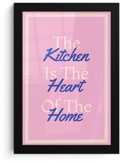 Poster in lijst - Fotolijst 20x30 cm - Posters - Tekst - Blauw - Keuken - Kader - Posterlijst zwart - Decoratie - Wanddecoratie woonkamer - Muurdecoratie slaapkamer
