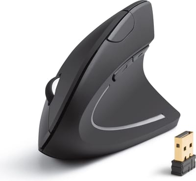 Draadloze Verticale Ergonomische Optische Muis voor Windows en Mac - 800/1200/1600 DPI, 5 Toetsen