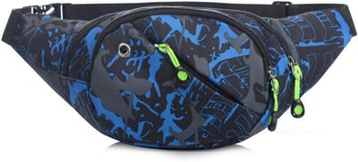 SnelShoppen - Waterproof Waist Bag voor Mannen en Vrouwen - Outdoor Sport Heuptas - Ideaal voor Vrijetijd Reizen en Hiking - Lichtgewicht Nylon, 3 Vak