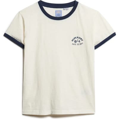 Superdry - Athletic Essentials Beach T-shirt met print - Dames - T-shirts