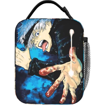 Japanse Anime Geïsoleerde Lunchtas Draagbare Jujutsu Kaisen Anime Lunchcontainer Thermische Tas Tote Lunchbox Voedselopbergzakken One Size