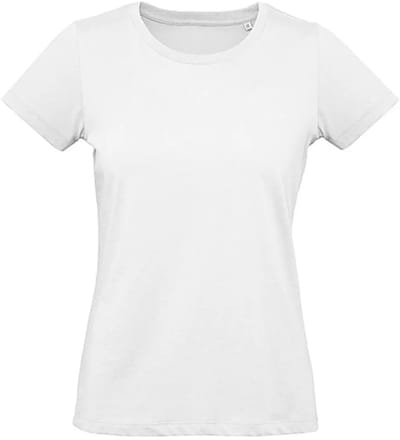 T-shirt dames B&C Organic Inspire Plus