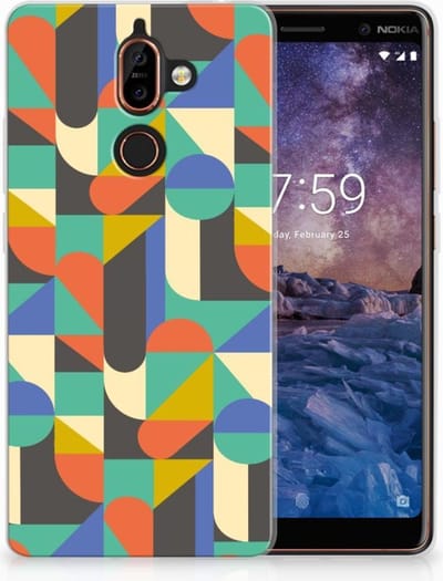 Nokia 7 Plus TPU bumper Funky Retro