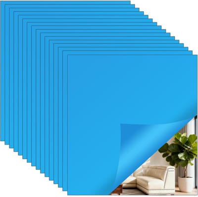 Dailygoods- Spiegelfolie Zelfklevend - 16 Stuks - 15 x 10 cm - Douchespiegel - Plakspiegel - Wandspiegel - Hoogwaardig Acryl