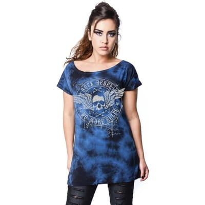Rock Rebel by EMP - Rock T-shirt - M tot L - voor Vrouwen - blauw