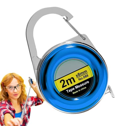 Zacht Meetlint - Lichaamsliniaal - Kleding Maken - Intrekbaar Ontwerp - 190 cm - Blauw