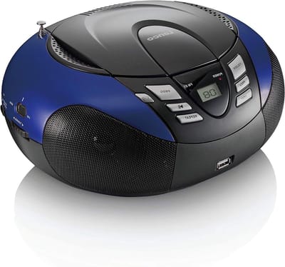 CD Radio - Muziekspeler - Muziek Luisteren - Draagbaar Ontwerp - 2 Watt - Blauw