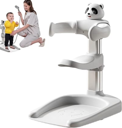Peuter Douche Standaard - Baby Badsteun - Veilig Baden - Inklapbaar en Verstelbaar - 21 x 355 x 21 cm