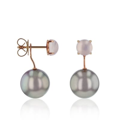Luna-Pearls - 311.1996 - Oorbellen - 585/-Geel goud met Zuidzee gekweekte parel