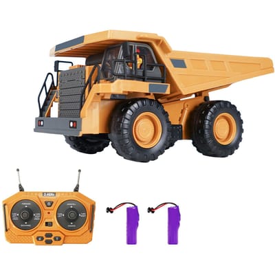 Pelle RC 1/20 2.4GHz 11CH, camion de Construction RC, véhicules d'ingénierie, jouets éducatifs pour enfants RC Dump Truck marron