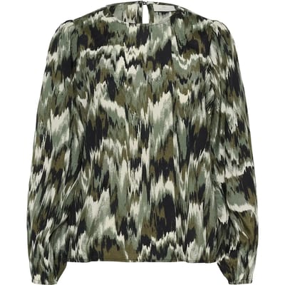 Blouse KIA KAFFE GREEN BLACK ABSTER 108748