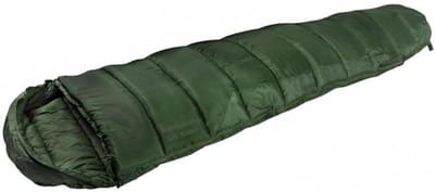Slaapzak - Mummy slaapzak - Kamperen en wandelen - Waterdicht schoenenvak - L 220 cm - Olijfgroen