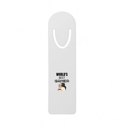 Hacebo® - world's best gamer metalen boekenlegger - Gamen - gamers - cadeau - gamers - beste - kado Bladwijzer boekenleggers - 12.7 cm x 3.2cm