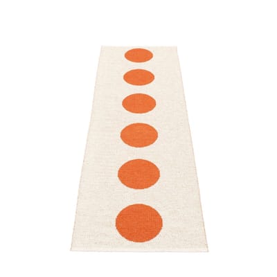 Pappelina - Vera vloerkleed - 70 x 225 cm - oranje