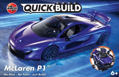Airfix Modelbouwpakket - J6029 QUICKBUILD McLaren P1 - Paars - Sport Auto Plastic - Airfix - Modelbouw