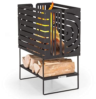 Grote outdoor vuurschaal met grillrooster voor balkon en camping