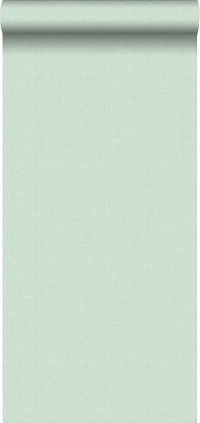 ESTAhome behang linnenstructuur mintgroen - 53 cm x 10.05 m - 139024